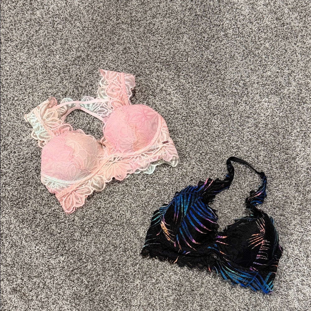 PINK Push up bralettes XS